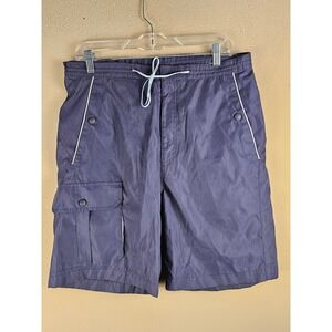 Vuarnet Mens Navy Swim Trunks Board Shorts Large